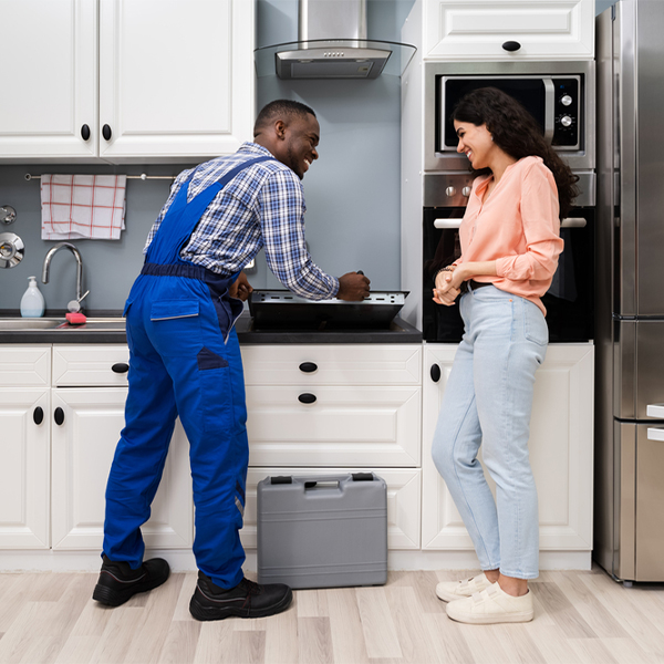 can you provide an estimate for cooktop repair before beginning any work in Linden